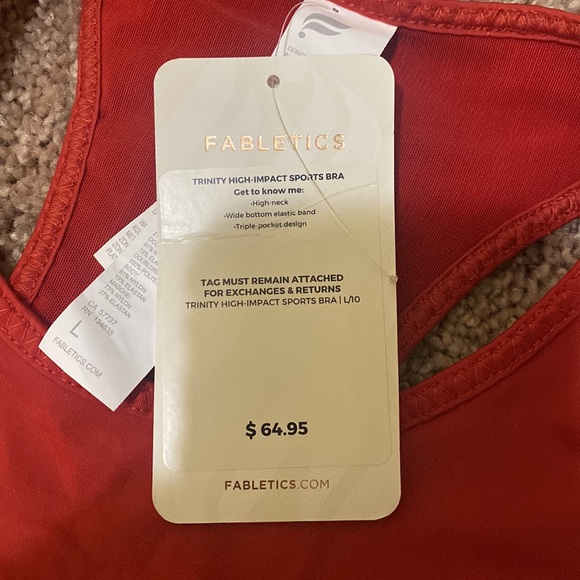 NWT Fabletics Trinity High Impact Sports Bra - Picture 2 of 5